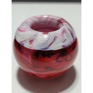 Gozo Glass Paperweight "Earth, Wind & Fire" Signed Hand Crafted Island of Gozo